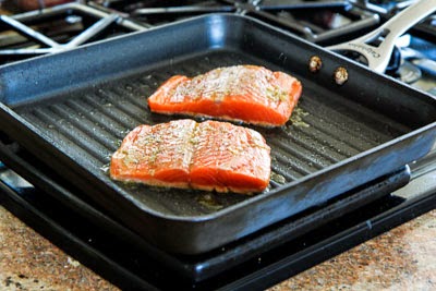 Pan Grilled Salmon