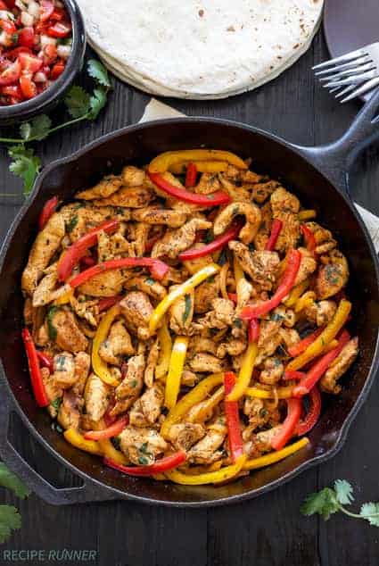Skillet Chicken Fajitas