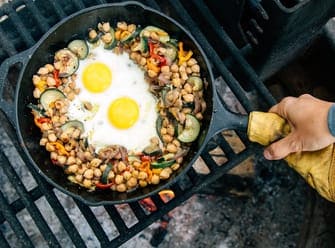 Cooking with cast iron
