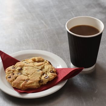 Giant Chewy Chocolate Chip Cookie Serving