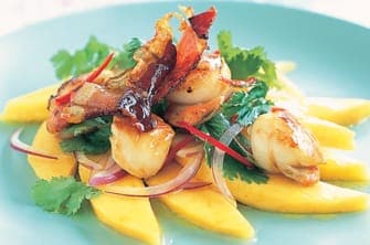 Spicy Mango Scallops