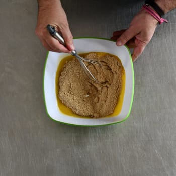 Giant Chewy Chocolate Chip Cookie Steps
