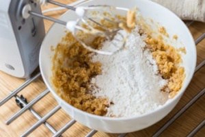 Add milk and vanilla extract