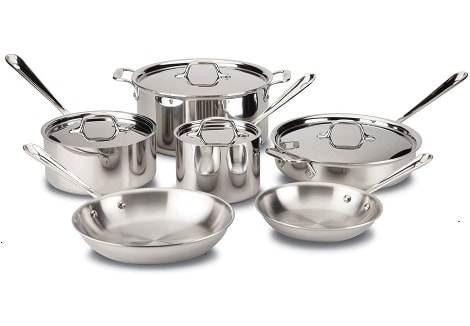 All Clad D3 Stainless Steel Cookware Set
