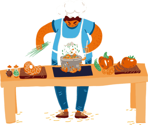 Chef cooking Chef cooking